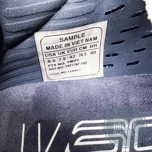 Rare 2017 Under Armour Curry 4 Low PE White Blue SAMPLE - Picture 8 of 9